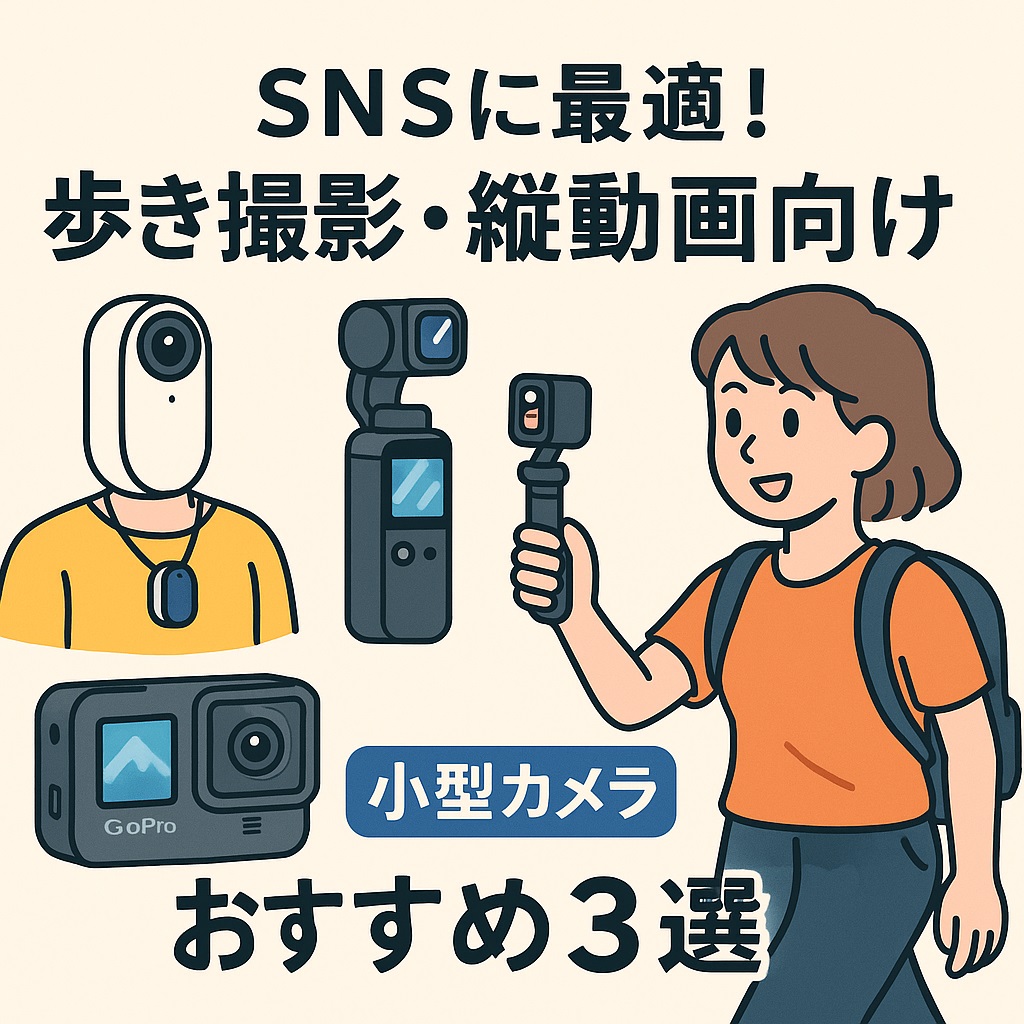 SNS・縦動画向け小型カメラ3選